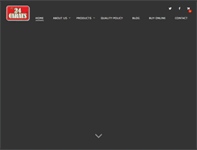 Tablet Screenshot of 24caratspices.com